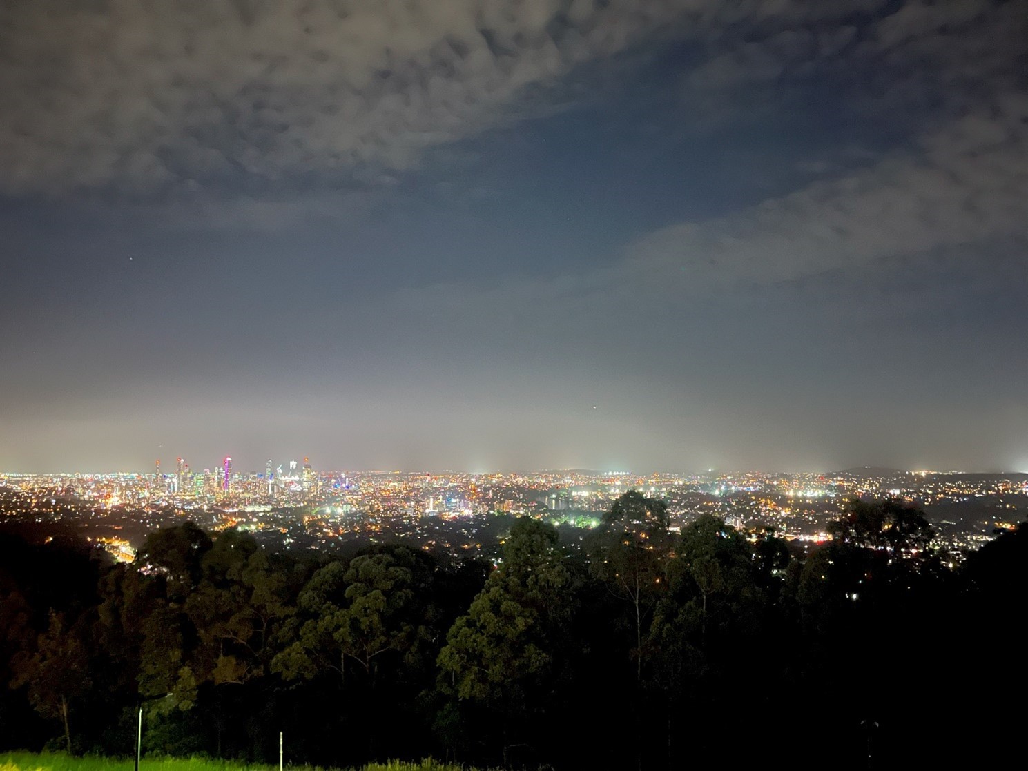 Mt Coot-tha Summit Lookoutでみた夜景